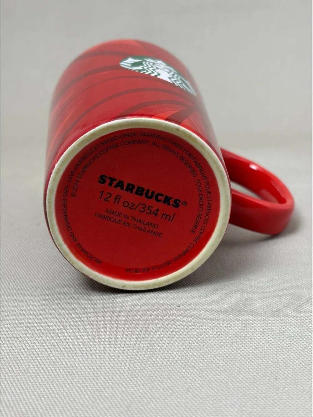 Starbucks 2014 Christmas Blend Mug Holiday Red Siren 30 Years Tall Cup 12 oz